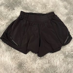 Size 4 black lululemon shorts in 4 inch.